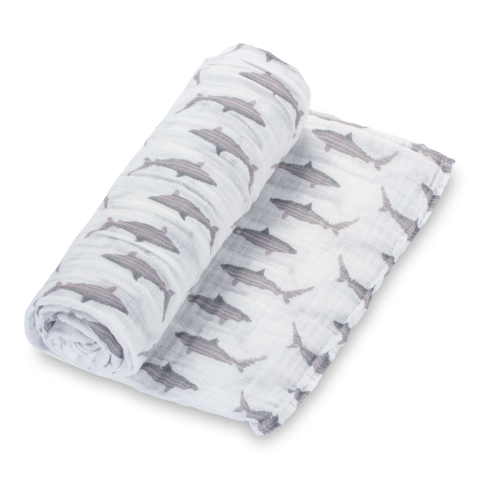 Muslin Swaddle Blanket - Baby Shark