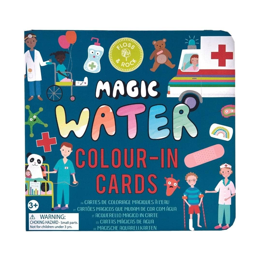 Magic Water Colour-In Cards - Happy Hospital