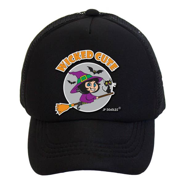 Kids Trucker Hat - Wicked Cute Witch