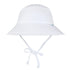 Breathable Swim & Sun Bucket Hat - White