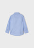 ECOFRIENDS Long Sleeved Bow Tie Shirt-Sky Blue