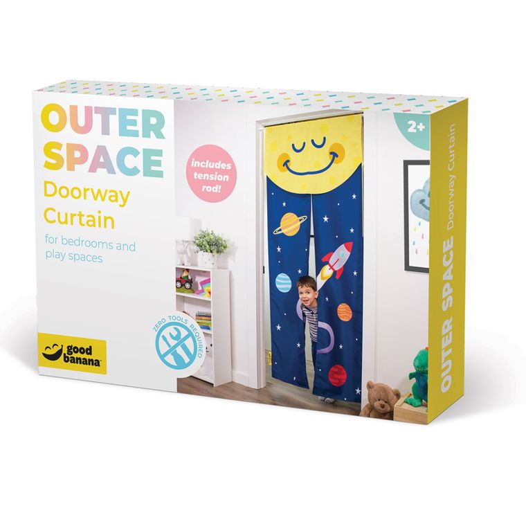 Good Banana Outer Space Doorway Curtain - Room Divider