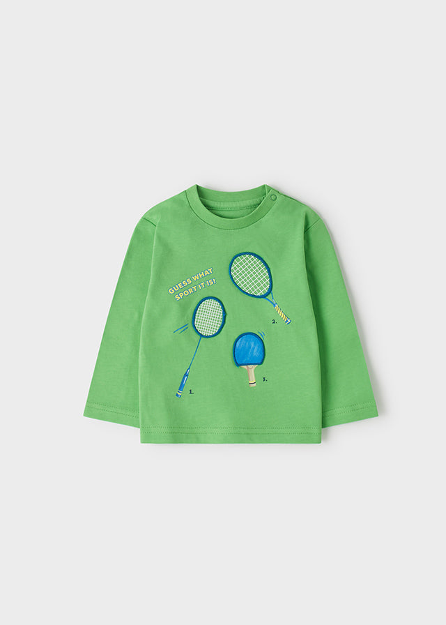 Mayoral Long Sleeve Interactive T-shirt - Seaweed Racket Sports