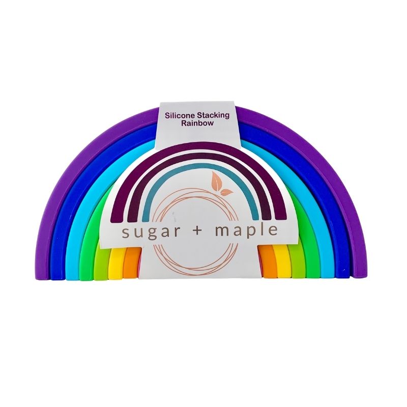 Silicone Stacking Rainbow (9pc) - Primary