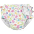 Ruffle Snap Reusable Absorbent Swim Diaper - White Turtle Floral