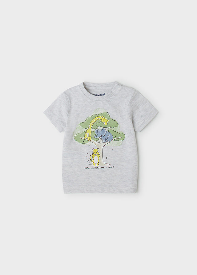 Mayoral Safari Tree T-shirt - Grey